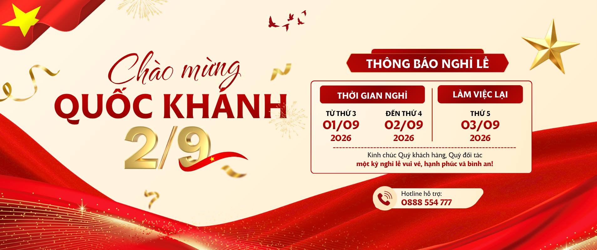Nghỉ lễ 2/9