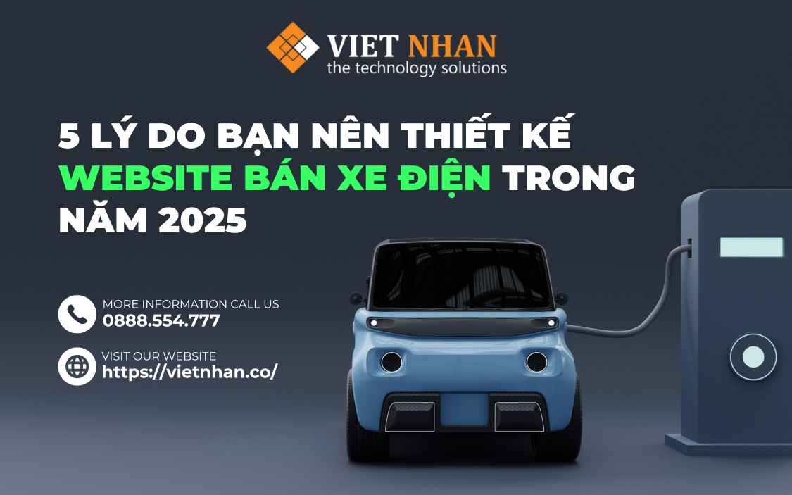 5 lý do bạn nên thiết kế website bán xe điện trong năm 2025