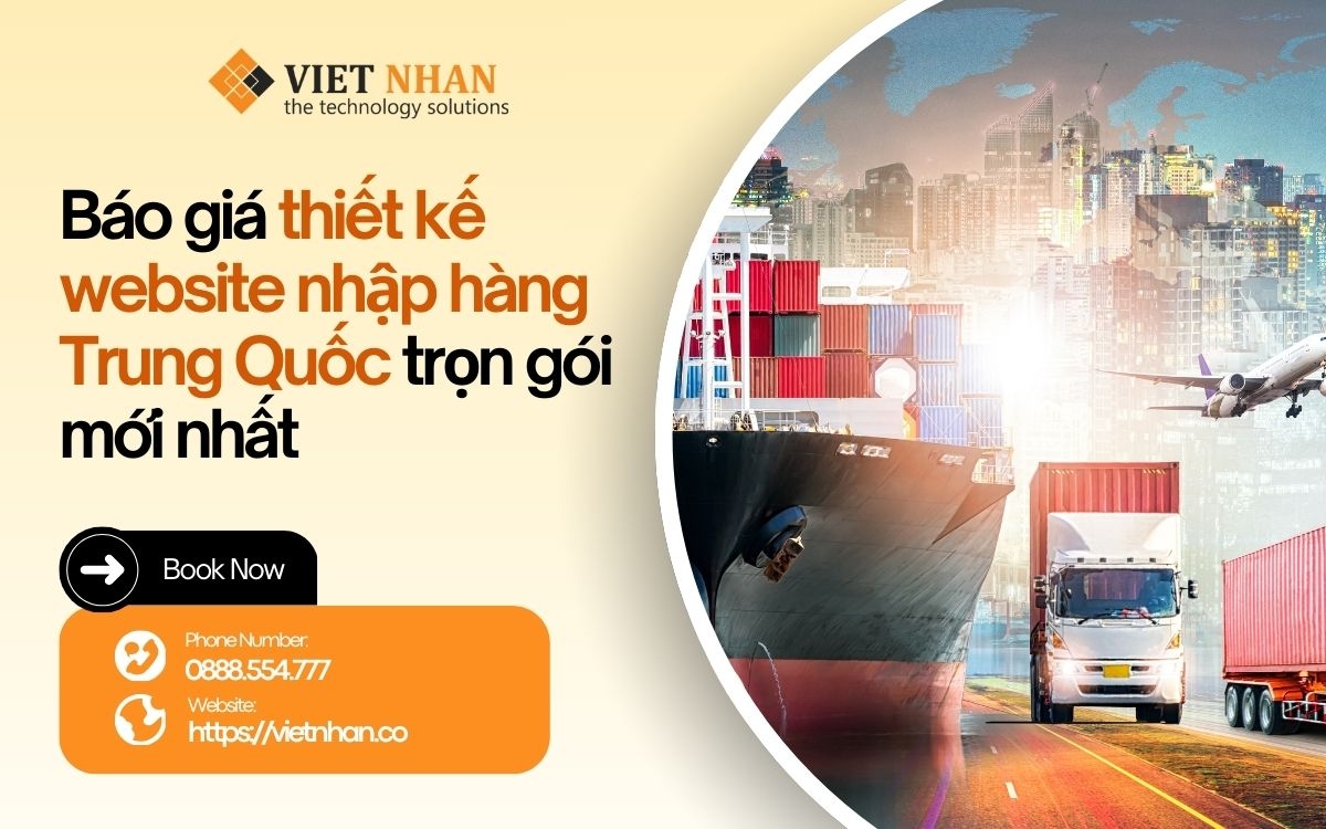 Báo giá thiết kế website nhập hàng Trung Quốc trọn gói mới nhất