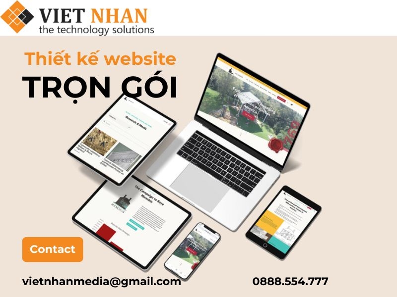 Báo giá thiết kế website trọn gói chuẩn SEO!