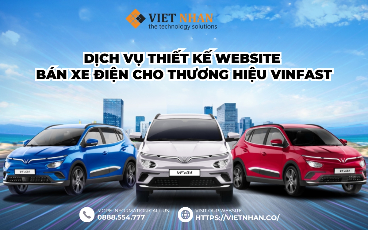 Dịch vụ thiết kế website bán xe điện cho thương hiệu Vinfast