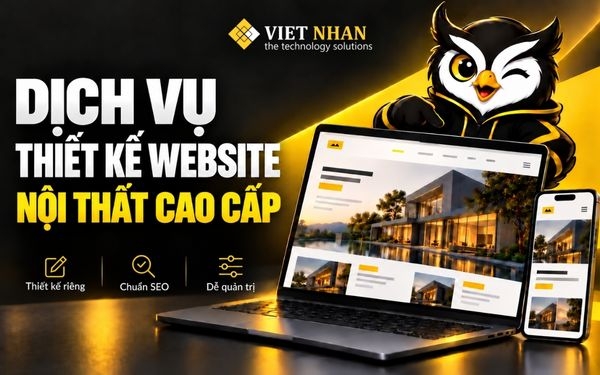 Dịch vụ thiết kế website nội thất đẹp, sang trọng, chuẩn SEO