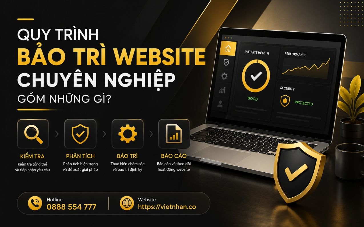 Quy trình bảo trì website chuyên nghiệp gồm những gì?