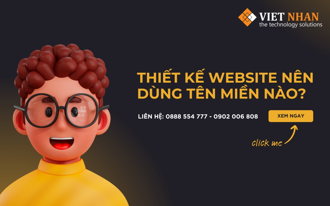  Thiết kế website nên sử dụng tên miền nào?
