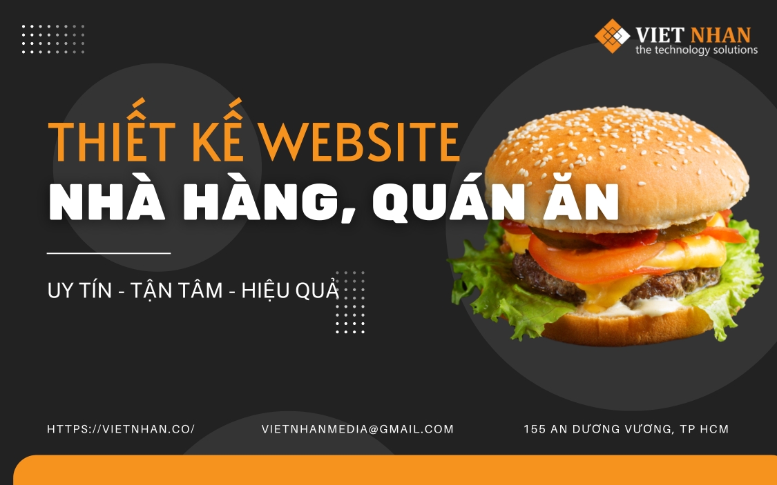 Thiết Kế Website Nhà Hàng, Quán Ăn Chuyên Nghiệp Tại Việt Nhân