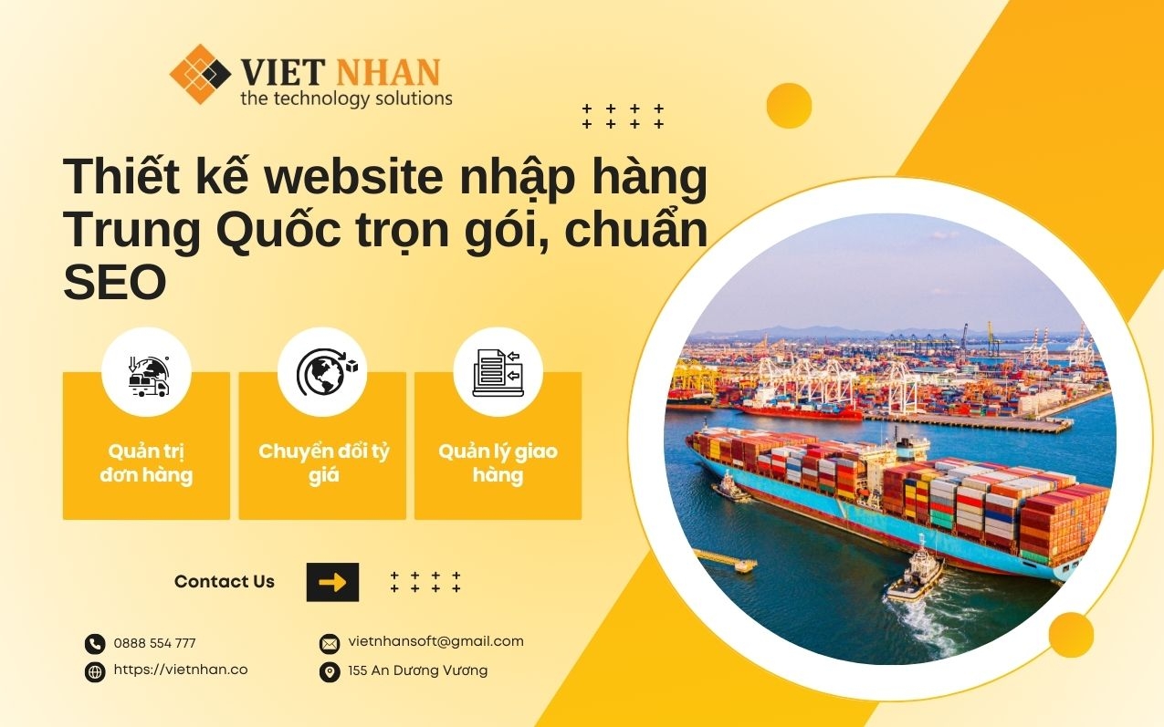 Thiết kế website nhập hàng Trung Quốc trọn gói, chuẩn SEO