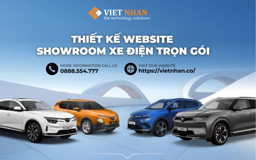 Thiết kế website showroom xe điện trọn gói - Việt Nhân