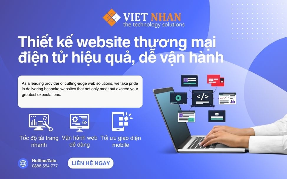 Thiết kế website thương mại điện tử hiệu quả, dễ vận hành