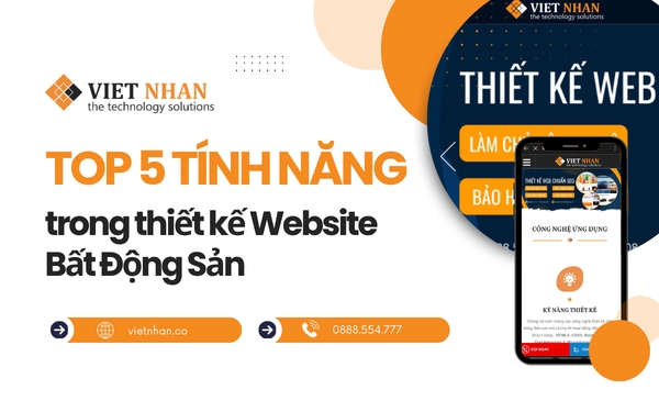 Top 5 tính năng trong thiết kế Website Bất Động Sản chuyên nghiệp cần có